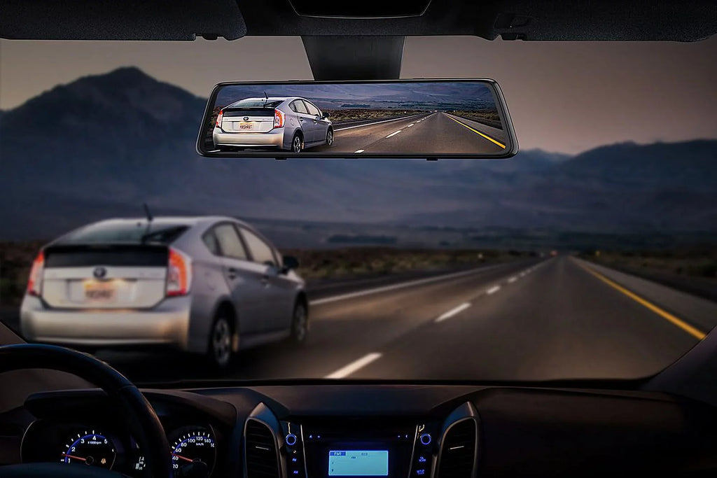 Front & - Cam Dual Camera, 12" Dash 2.5K Control H612X Voice Vantop Vision Mirror Mirror Dash IPS Monitor, Rear w/Night Cars Screen, Black View Parking Touch Camera