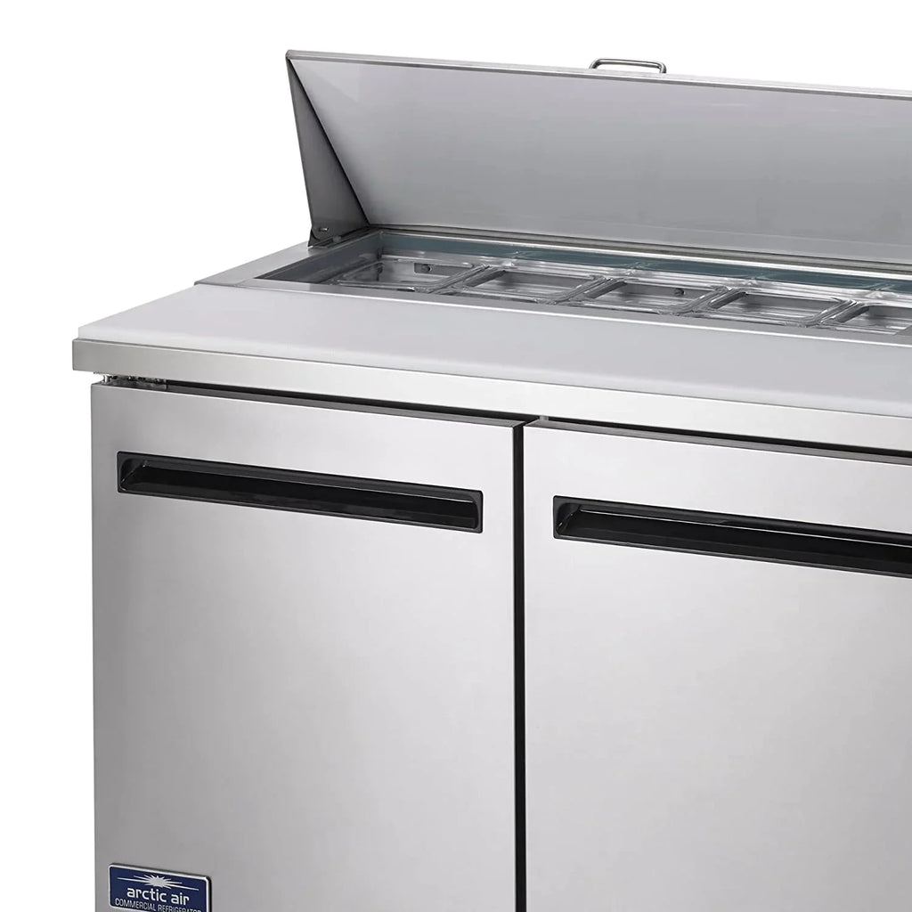 71.5-Inch 3-Door 115v Refrigerated Arctic Table, Sandwich/Salad Air Prep classic AST72R
