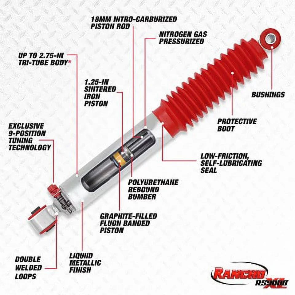 CHEVROLET RS999124 Rancho TRUCK select: Absorber 1995-2000 CHEVROLET S10 Shock 1982-2004 new S Fits RS9000XL TAHOE,