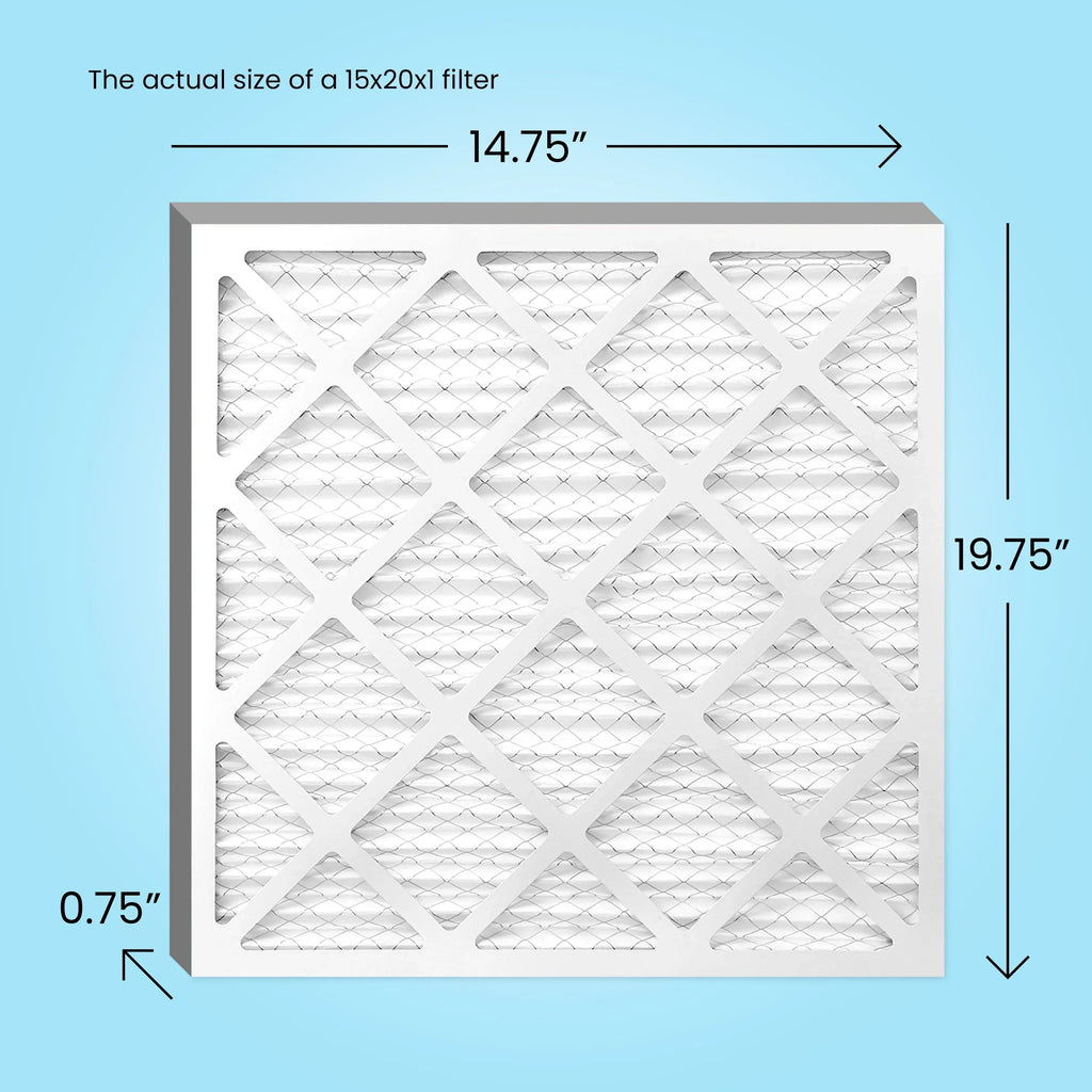 Air MERV Filter, Mint Filter, 15x20x1 Furnace Air AC 6-Pack 13, MPR 1500, Air,