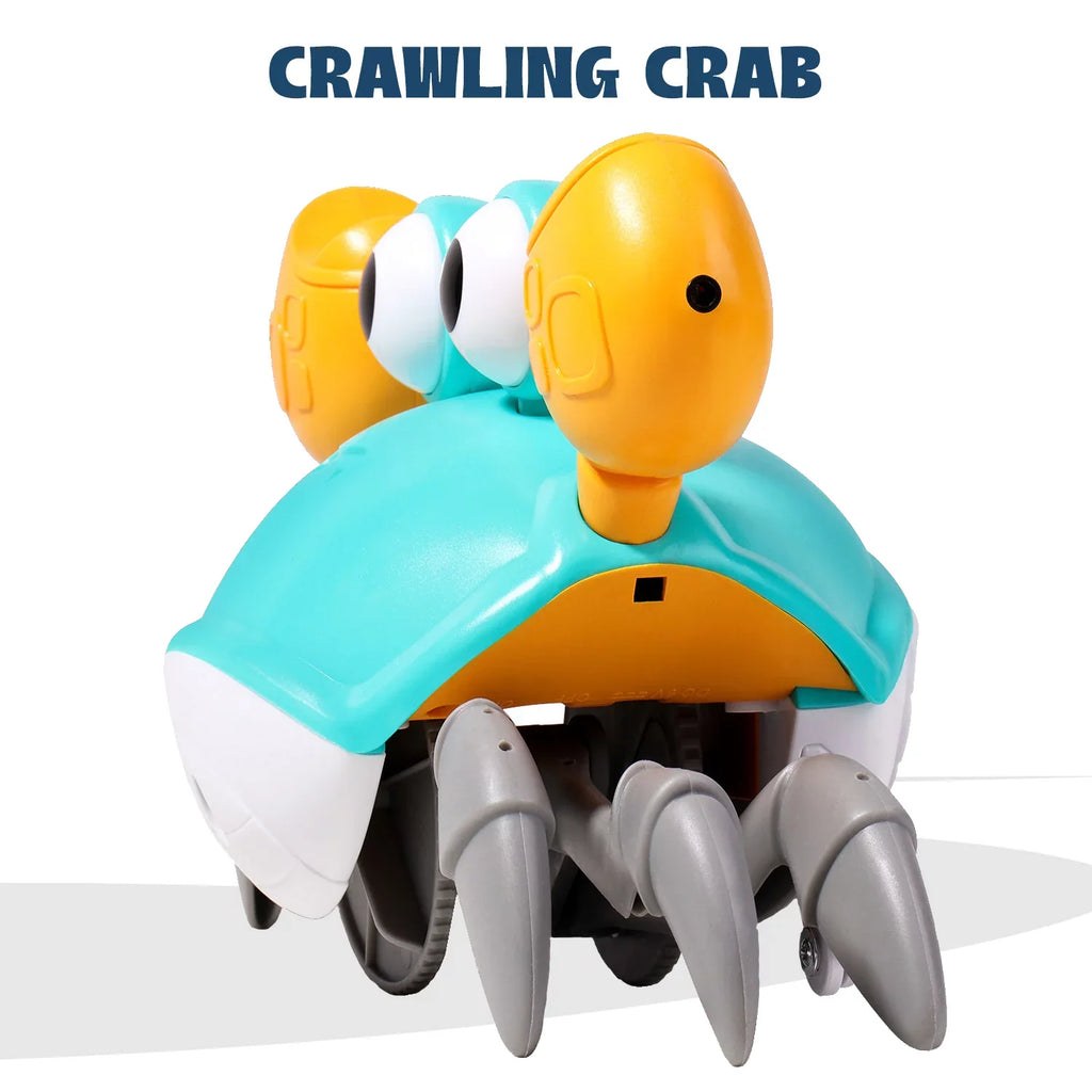 Toys Caelan Crawl, Infant Music Colorful Time & Crawling Learning Gifts Toy Development For Toddlers And For Birthday Tummy Gift Baby Interactive Walking Crab: Kids