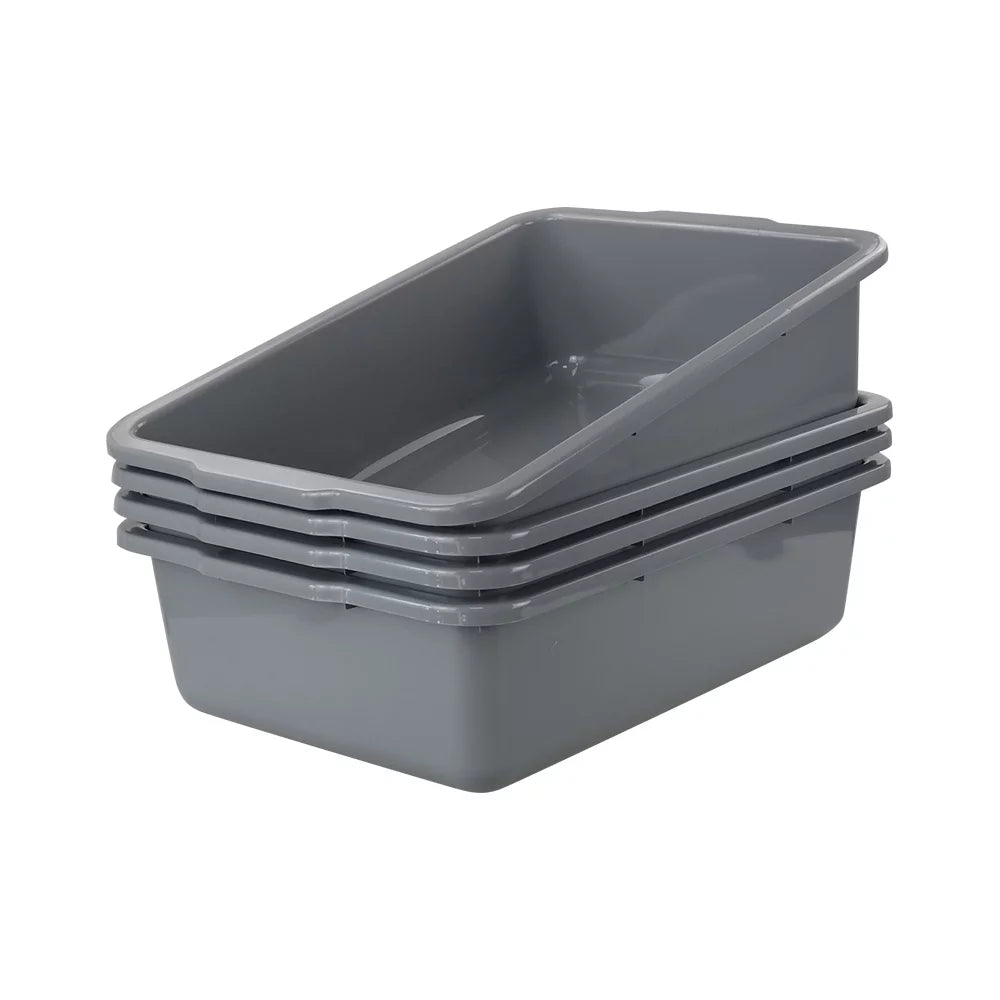 Utility Tubs, Large 32 4 Tote Commercial special edition Bus L Box Pack Bus Gray Teyyvn Box, Plastic