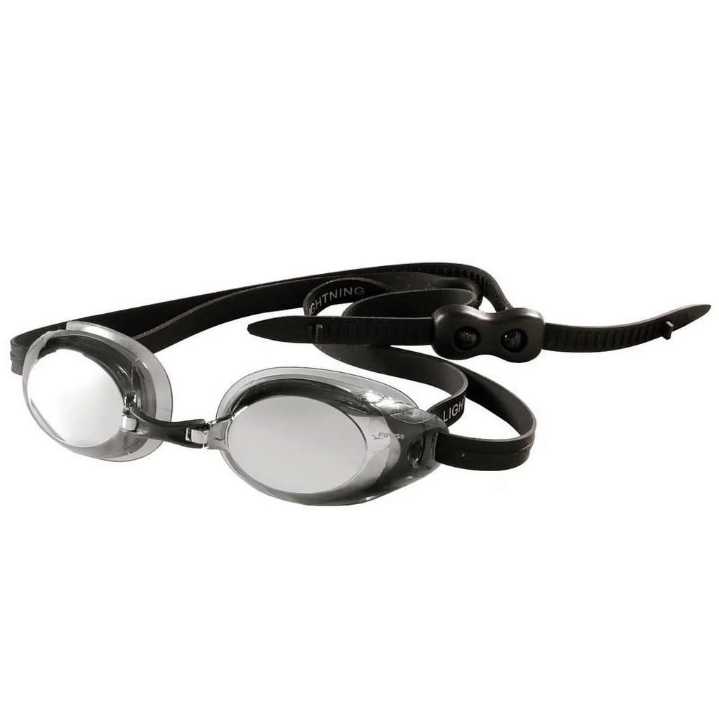 4 Goggles Goggles Nose - Watertight Goggles Silicone Interchangeable Black/Smoke Competitive Swim Adjustable Goggles Adult with Straps - Pieces for and Swim Lightning with Women Swimming - - Men FINIS