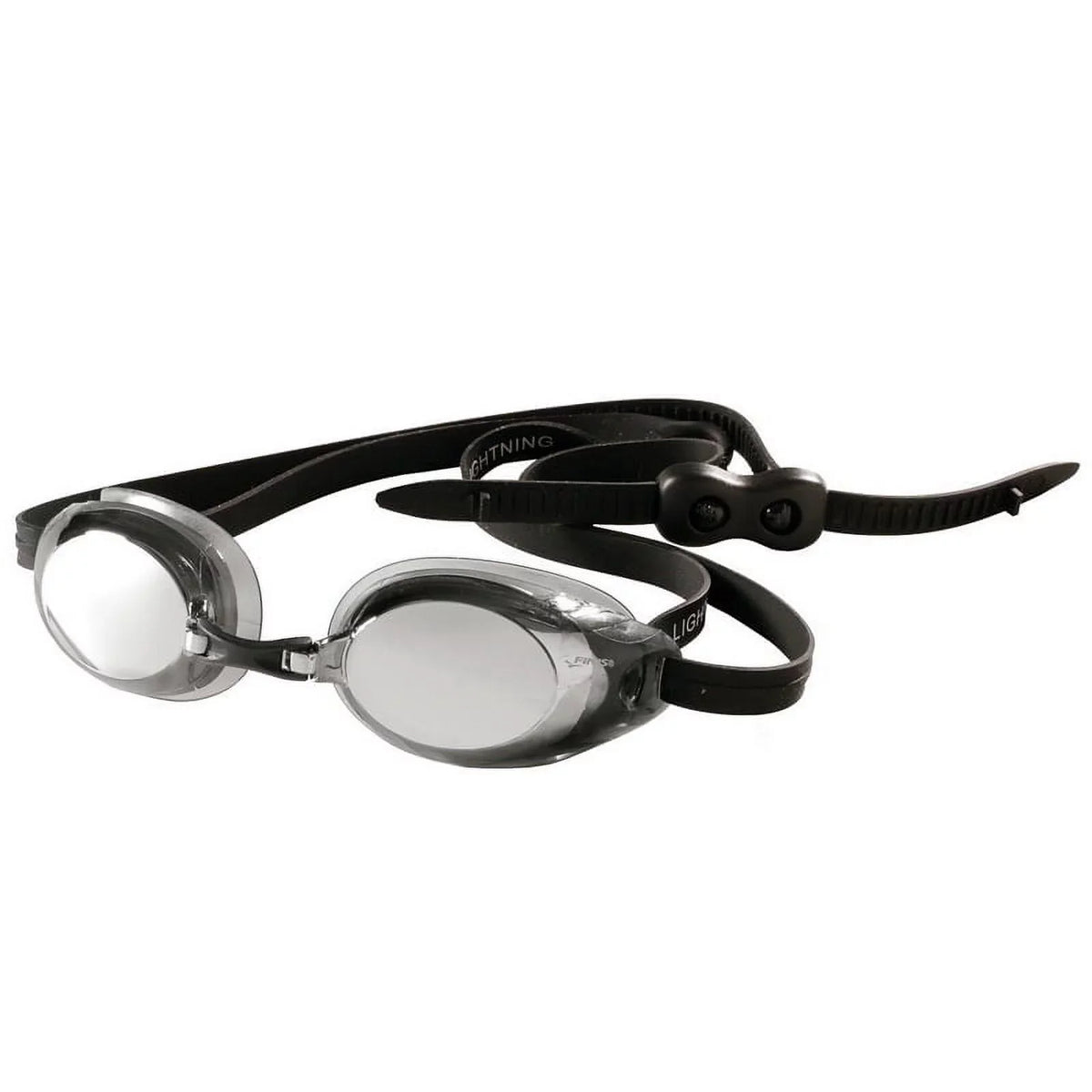 4 Goggles Goggles Nose - Watertight Goggles Silicone Interchangeable Black/Smoke Competitive Swim Adjustable Goggles Adult with Straps - Pieces for and Swim Lightning with Women Swimming - - Men FINIS