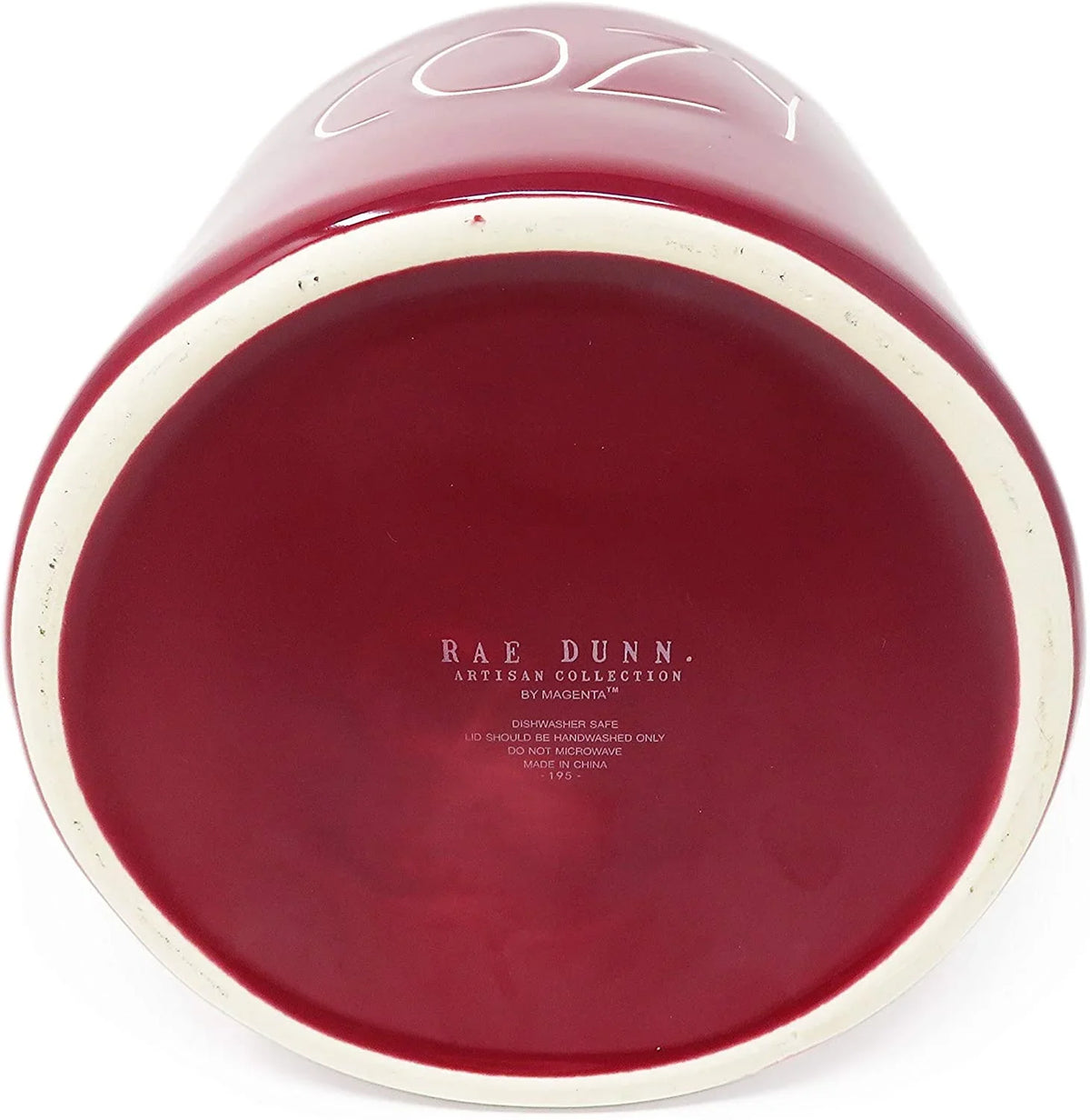 Size LL Rae Magenta Large Canister By COZY Ceramic Dunn Inch 8 Burgundy