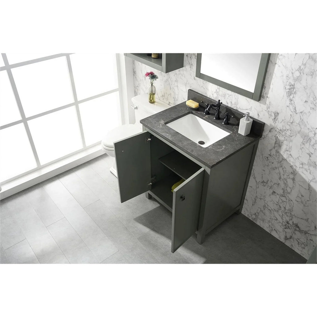 Furniture 30" Cabinet - MDF/Veneer Green Legion new Vanity Sink Contemporary Wood