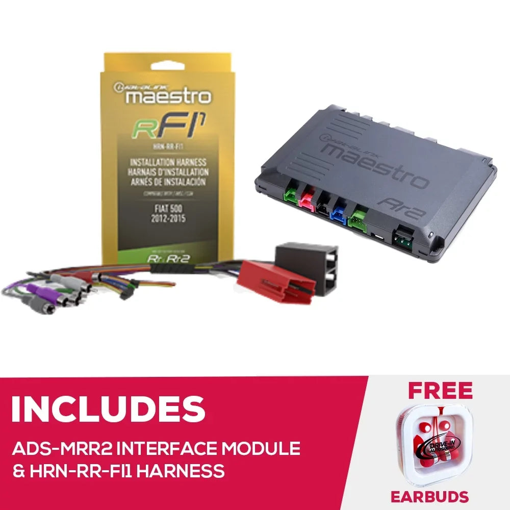 New 500 ADS-MRR2 Adapter For Fiat HRN-RR-FI1 Module Interface 2012-15 and Maestro
