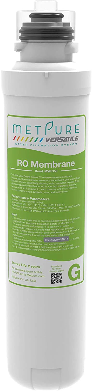Composite, 50gpd GAC) + Bundle Extruded Sediment, Twist Set + Quick Filter Cartridge Blue Orange 1 (B) Metpure x Versatile Green (R) Replacement (1 x + x x (O) 1 Membrane, 1 MV-ROGBSET Carbon Red (G)