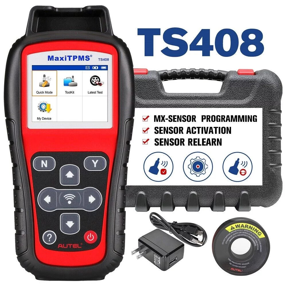 Autel Key Tool TPMS TS408, Program, Reset, Relearn TPMS Fob Activation, Testing Sensor