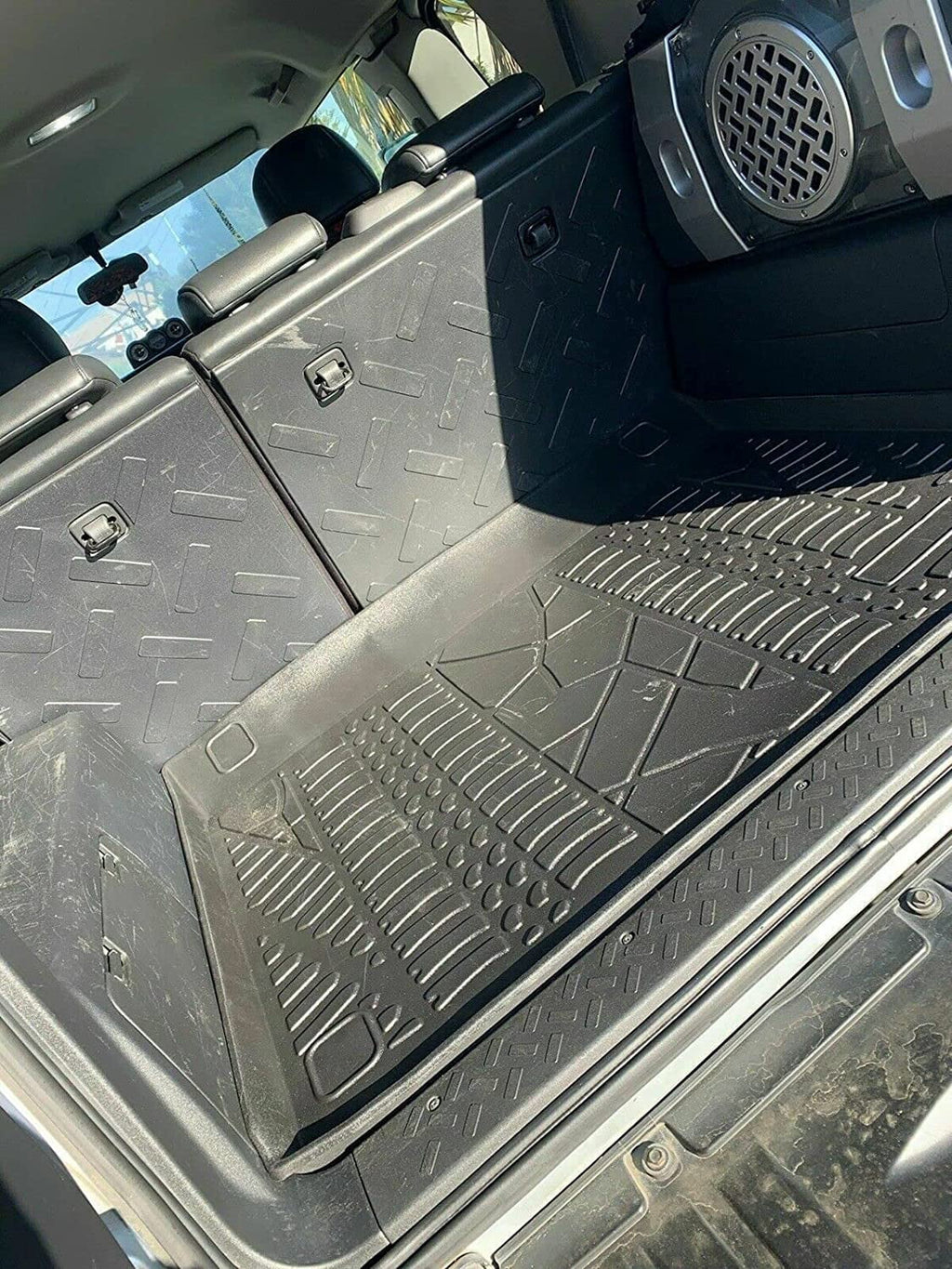 Trunk Toyota EA FJ – Rubber with Trunk Design Install Car – 2007-2014 Raised Mats Laser Cruiser – – Trunk Non-Slip for Weather-Resistant – Liner Easy Pre-Cut Cargo Mat EACCESSORIES Mat for to Lip Cars