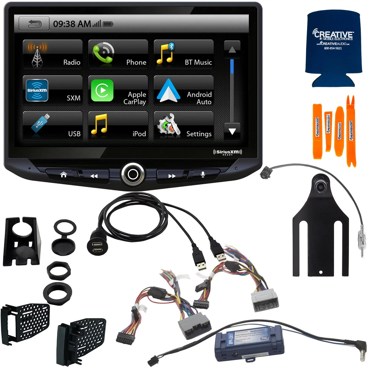 Wrangler JK Up Dash with With 10-Inch Stereo Radio; Back compatible Touchscreen & Camera Kit high quality Stinger System Includes Jeep (2011-2018): Interface,