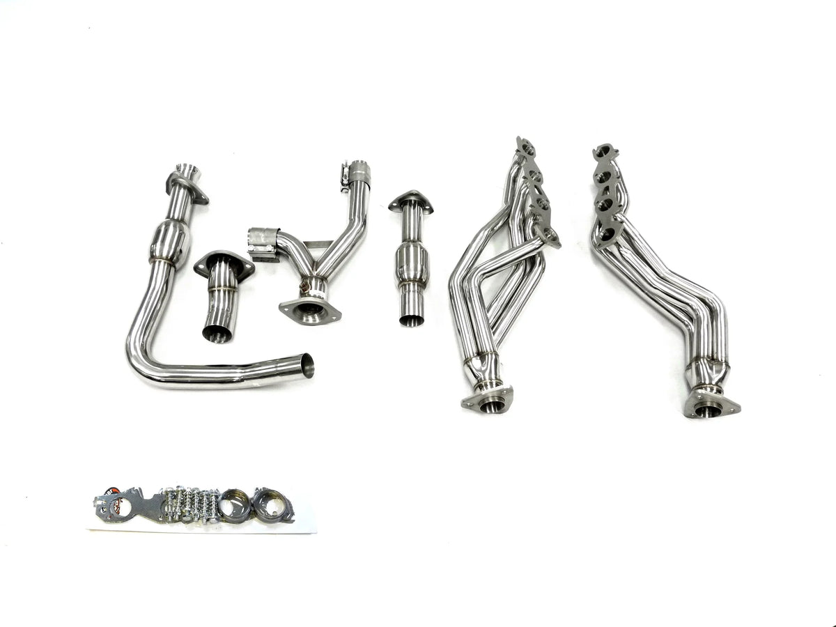 Fitment 04 HEMI Steel Header 03 thru 5.7L MHP For Dodge By Long 1500 Stainless Ram 4WD Tube