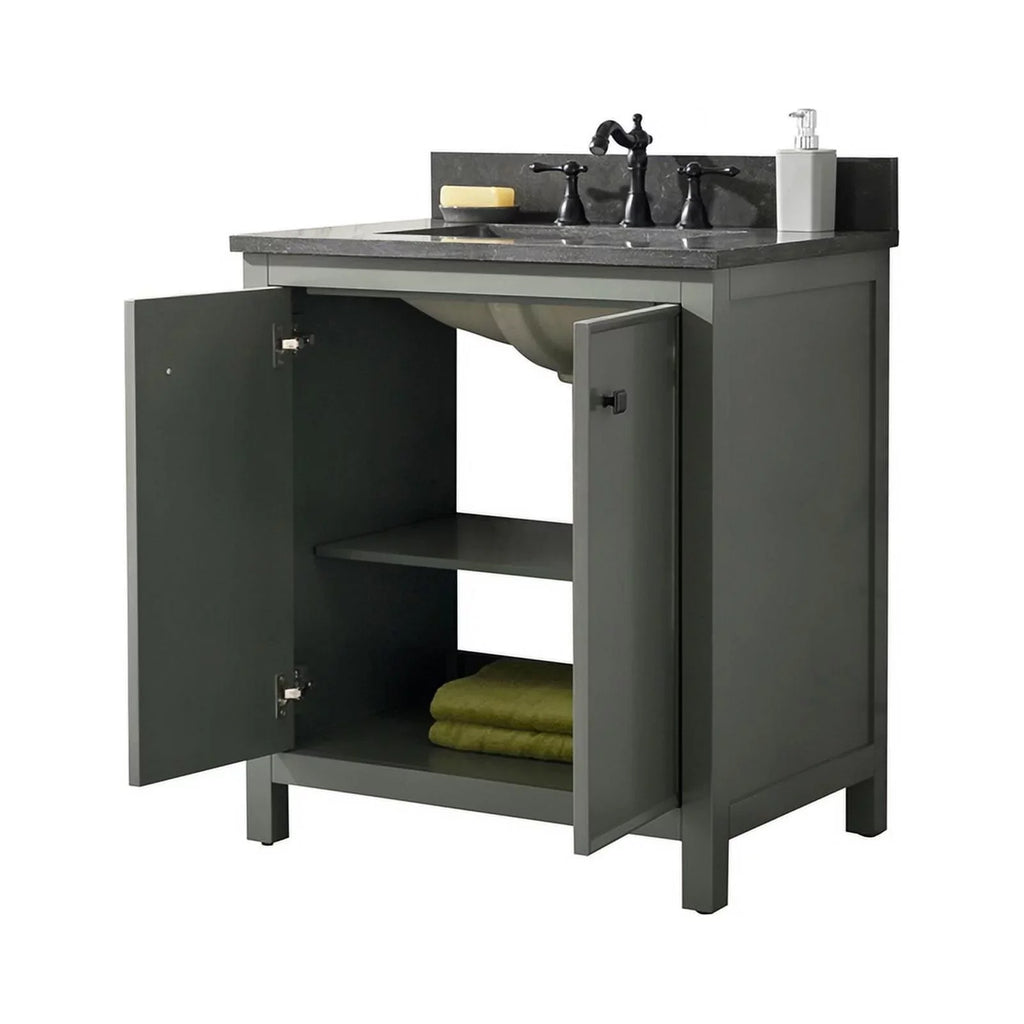 Furniture 30" Cabinet - MDF/Veneer Green Legion new Vanity Sink Contemporary Wood