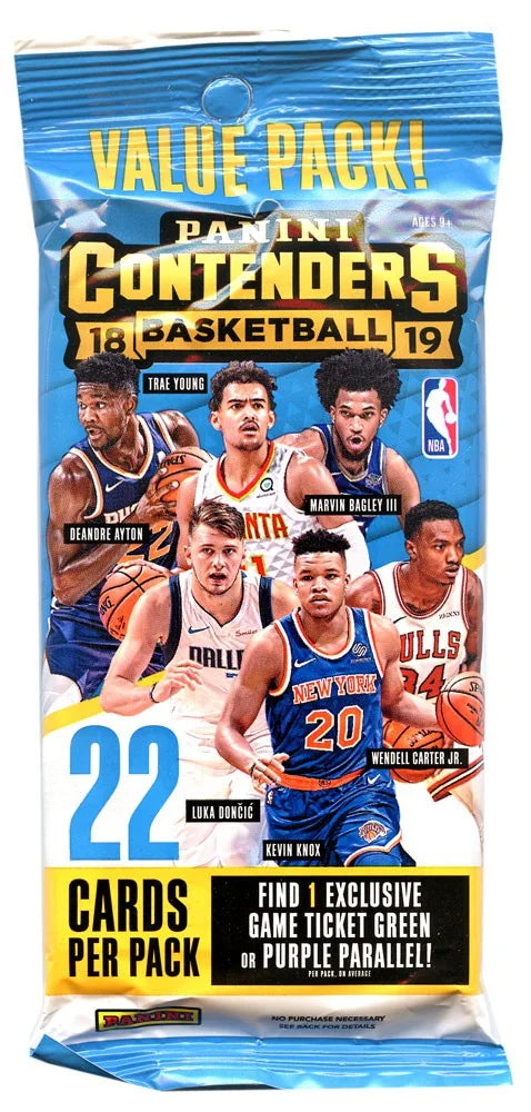 Pack Contenders 2018-19 Card Trading Fat NBA Basketball