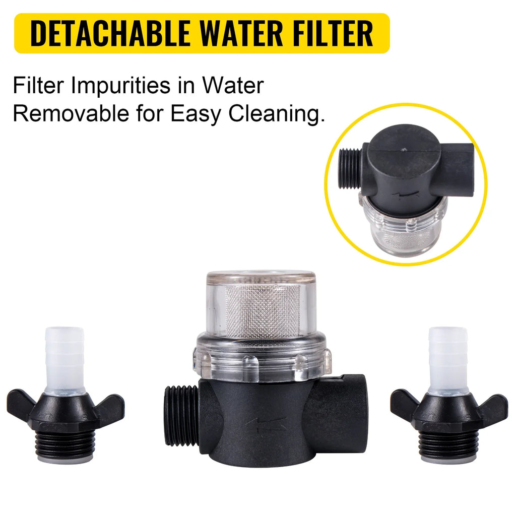 Water RV Marine 5.5 Gallons Pump Washdown BENTISM Water Coiled 25 Per PSI Pumps Automatic 12V 5.3 with Minute 70 for Pump Hose Yacht Boats Diaphragm Caravan Pump Foot Rv GPM