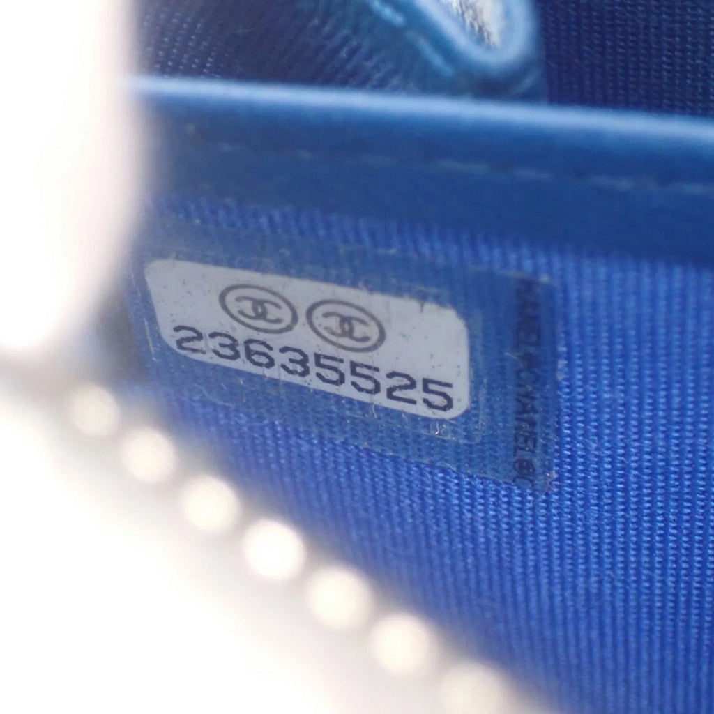 mark trendy (Good) computer Chanel matelasse board long CHANEL Cambon Pre-Owned circuit here wallet pattern