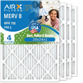 Filter Premium FILTERS 8 Pleated Filter 700 AIR. Comparable 20x24x1 & 20x24x1 HVAC MPR USA Pack Air Filters Air WICKED CLEAN Electrostatic AIRX FPR 5 by Conditioner to AC MERV 4 Made Furnace