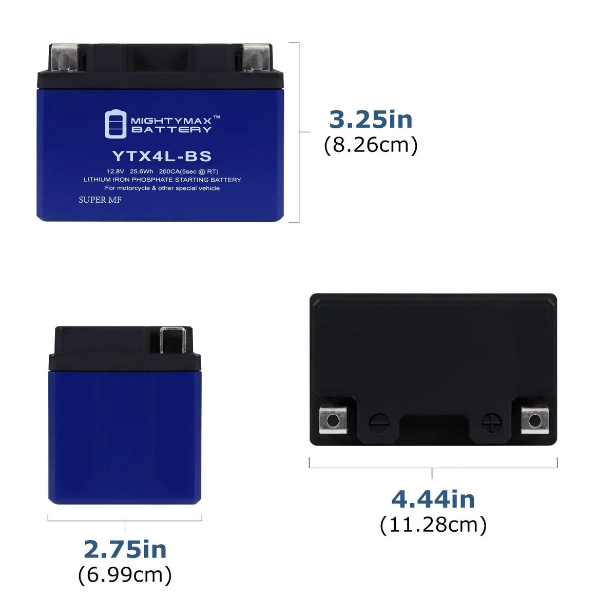 with 20 Replacement Sea-Doo Lithium YTX4L-BS - Pack YTX4L-BS 96-00 Compatible GSX Battery
