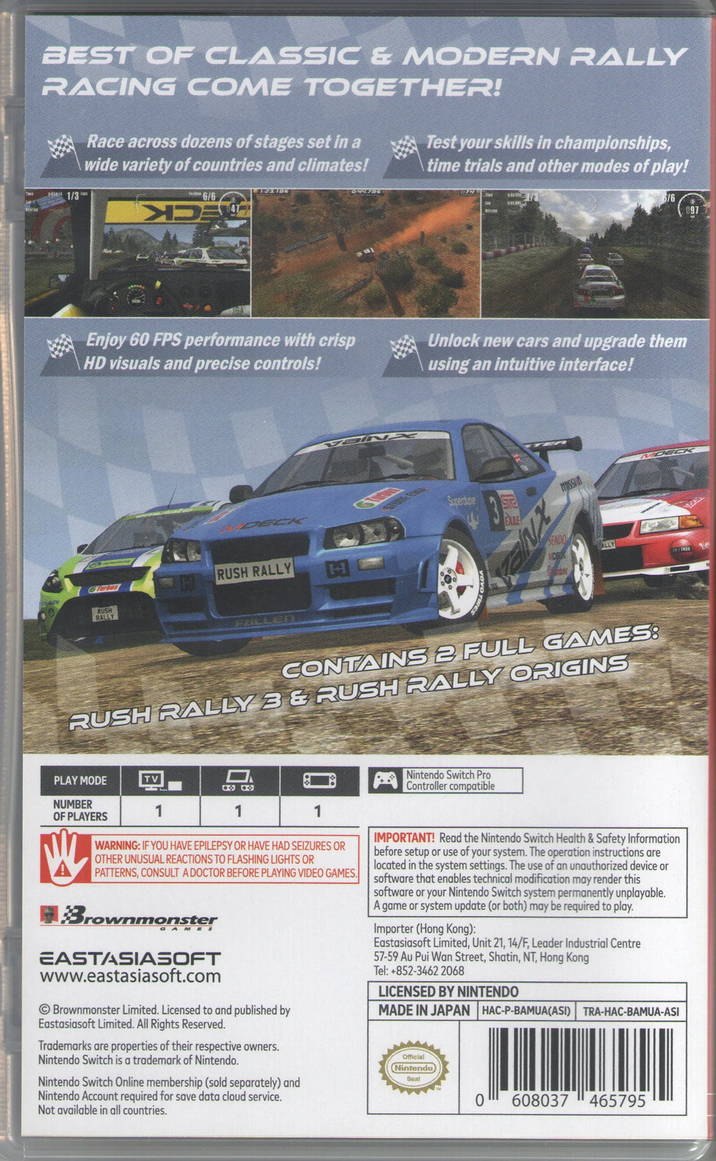 Collection Rally Rush for Nintendo Switch
