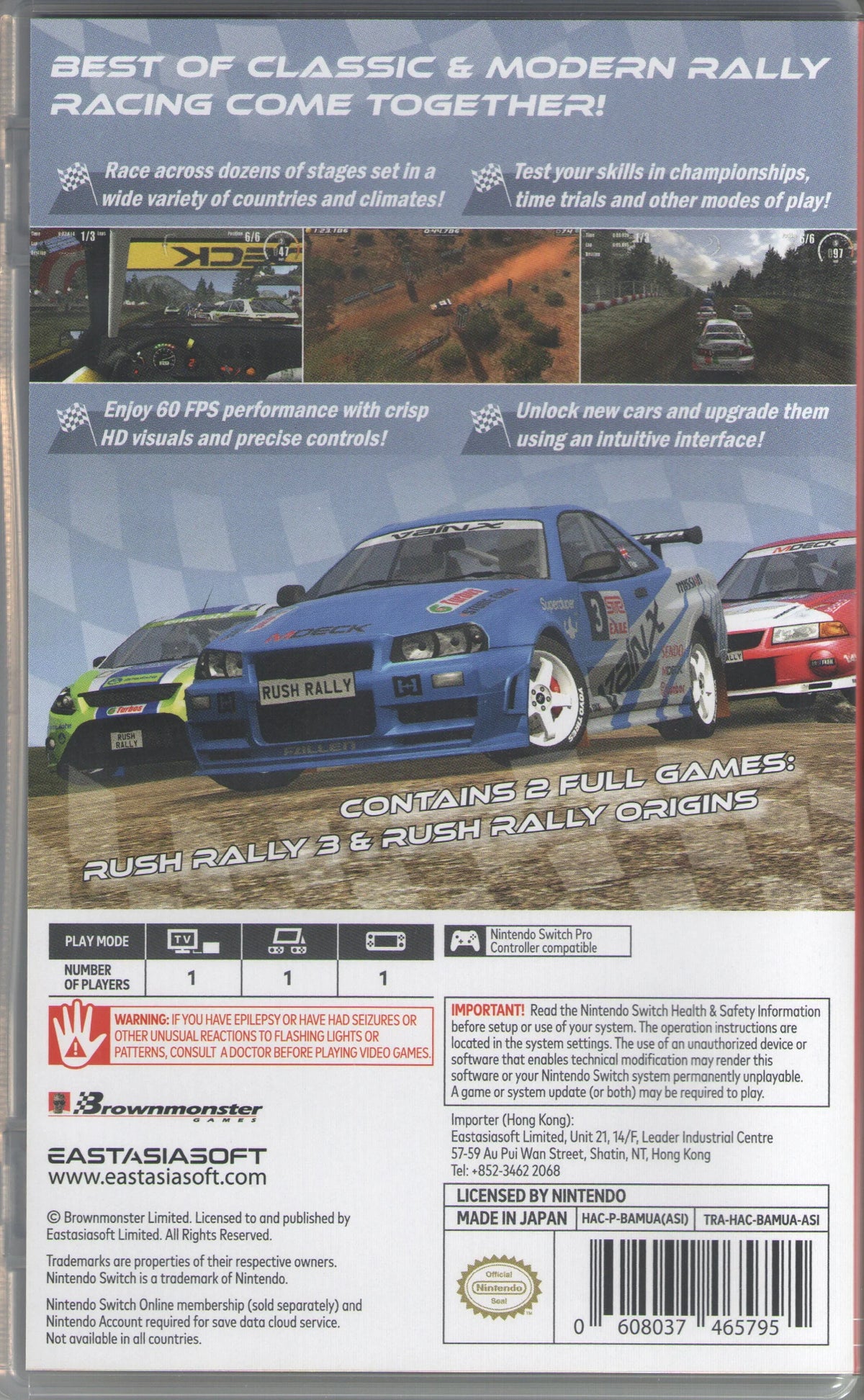 Collection Rally Rush for Nintendo Switch