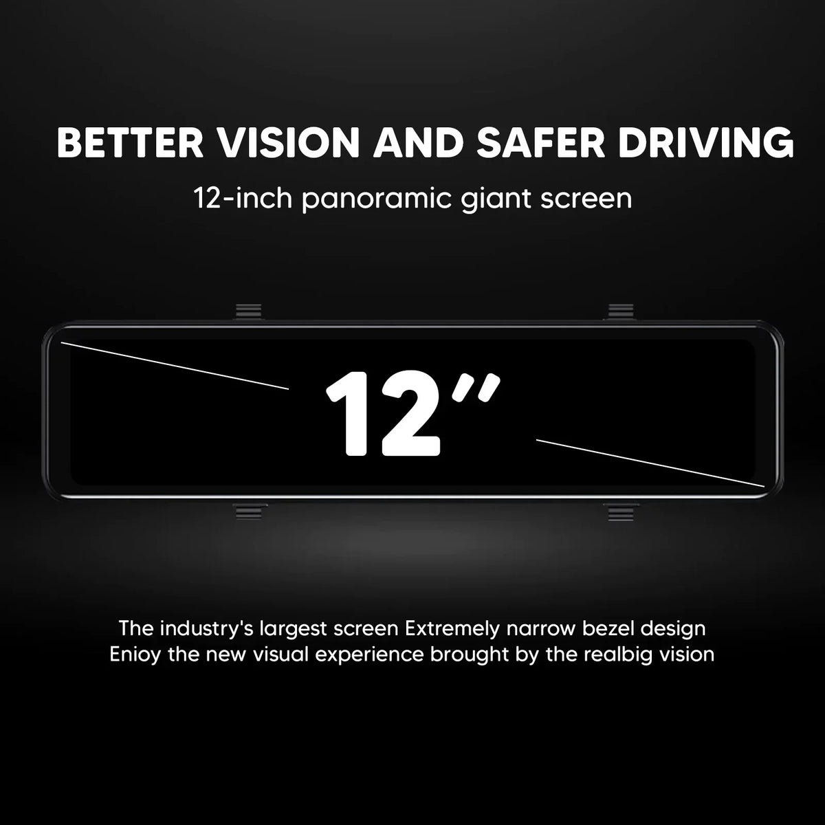 12" Reversing Dual Camera Parking high quality Rear Camera and Cam Dash Monitoring, Vision, Mirror Car Night Front Super Backup 4K Assistance