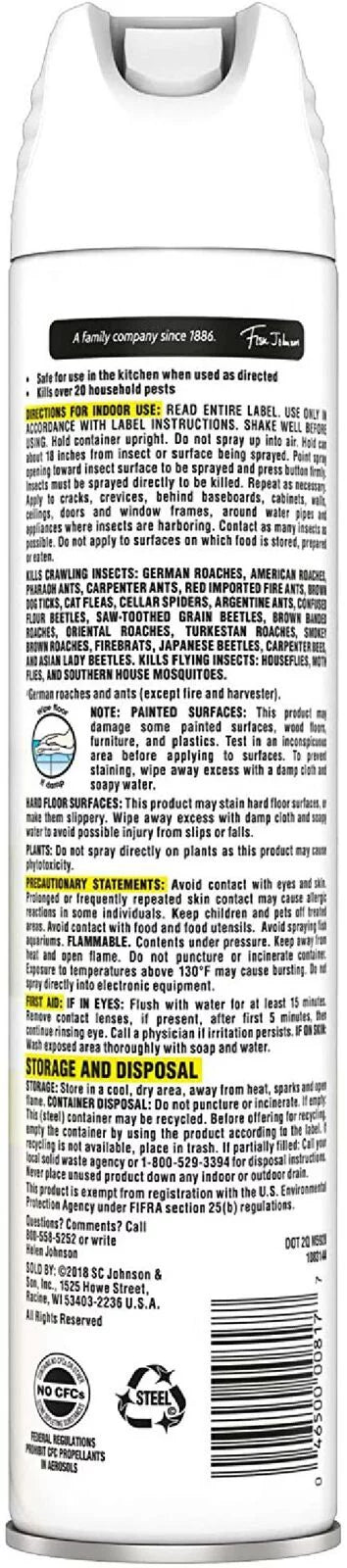 Spray Killer, Aerosol with Ant (12) Essential Raid Oils Roach and