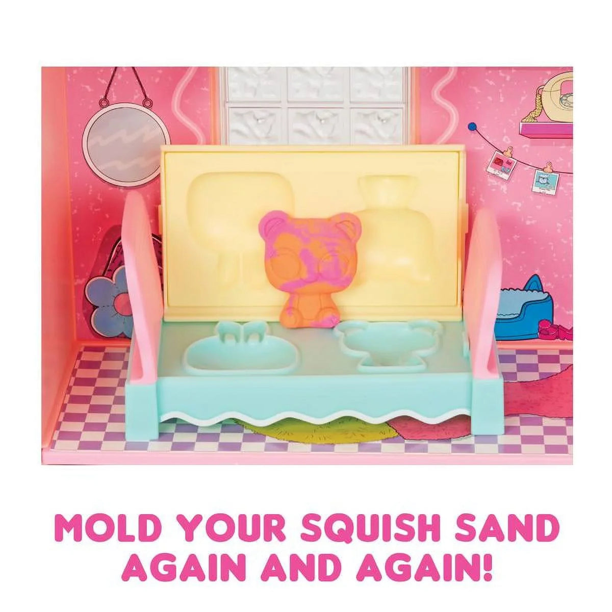 LOL Tot, Surprise Magic Squish Playset House with 4+ high quality Sand Ages