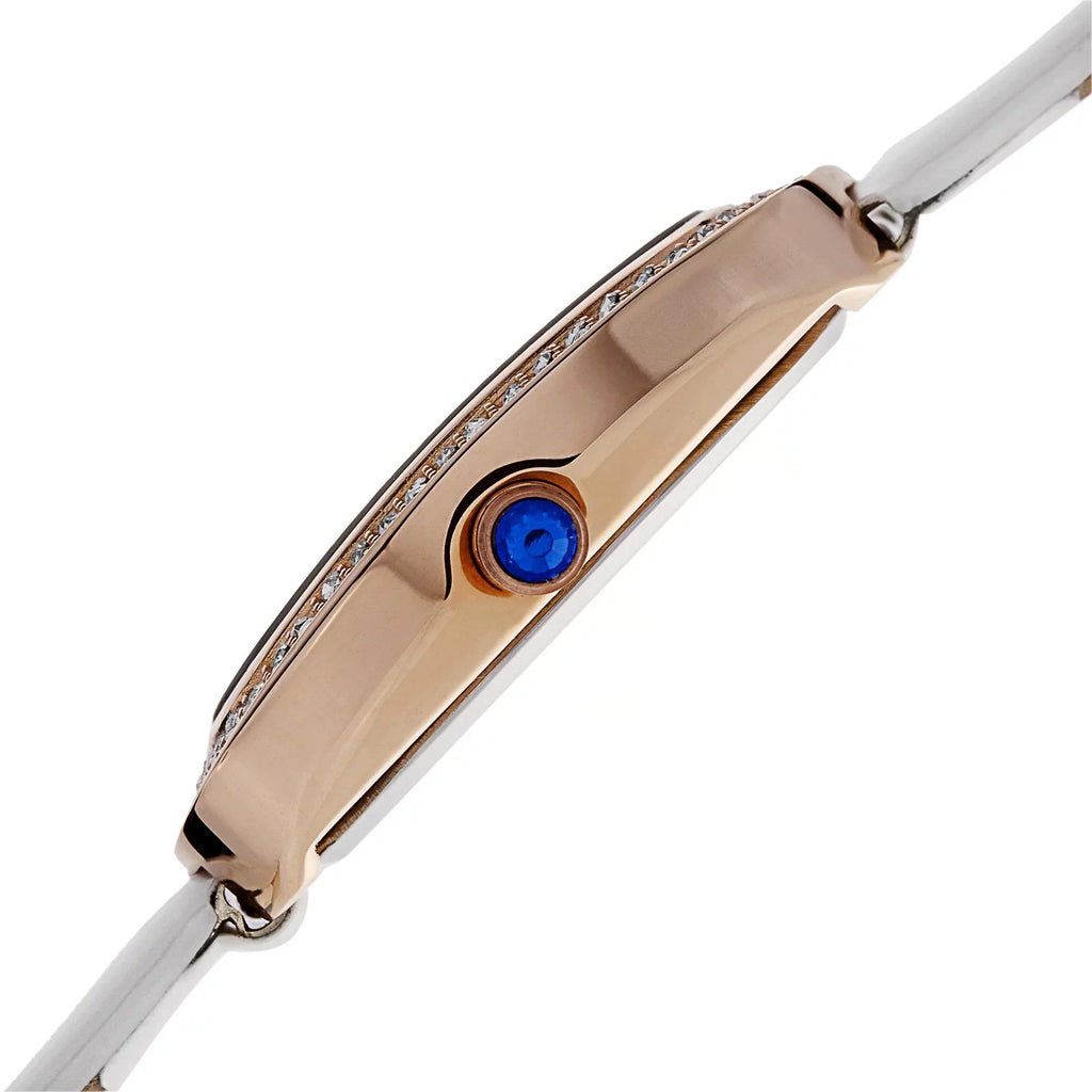 trendy Women's Rose-Tone Watch Crystal Quartz Swiss Strap