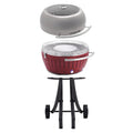 Glass Dining Cover with Lid high quality Stand Outdoor Red for - Smokeless LotusGrill Barbecue and