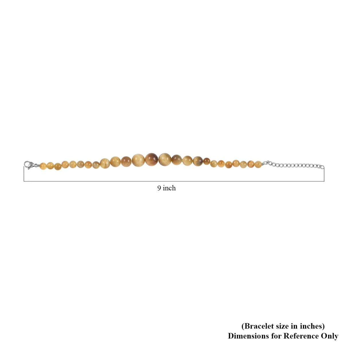 for Bracelet Steel Stainless high quality Round Mothers 59.04 Eye LC Shop Plated Day Gifts Women Mom Rhodium Ct Tiger's for Beaded