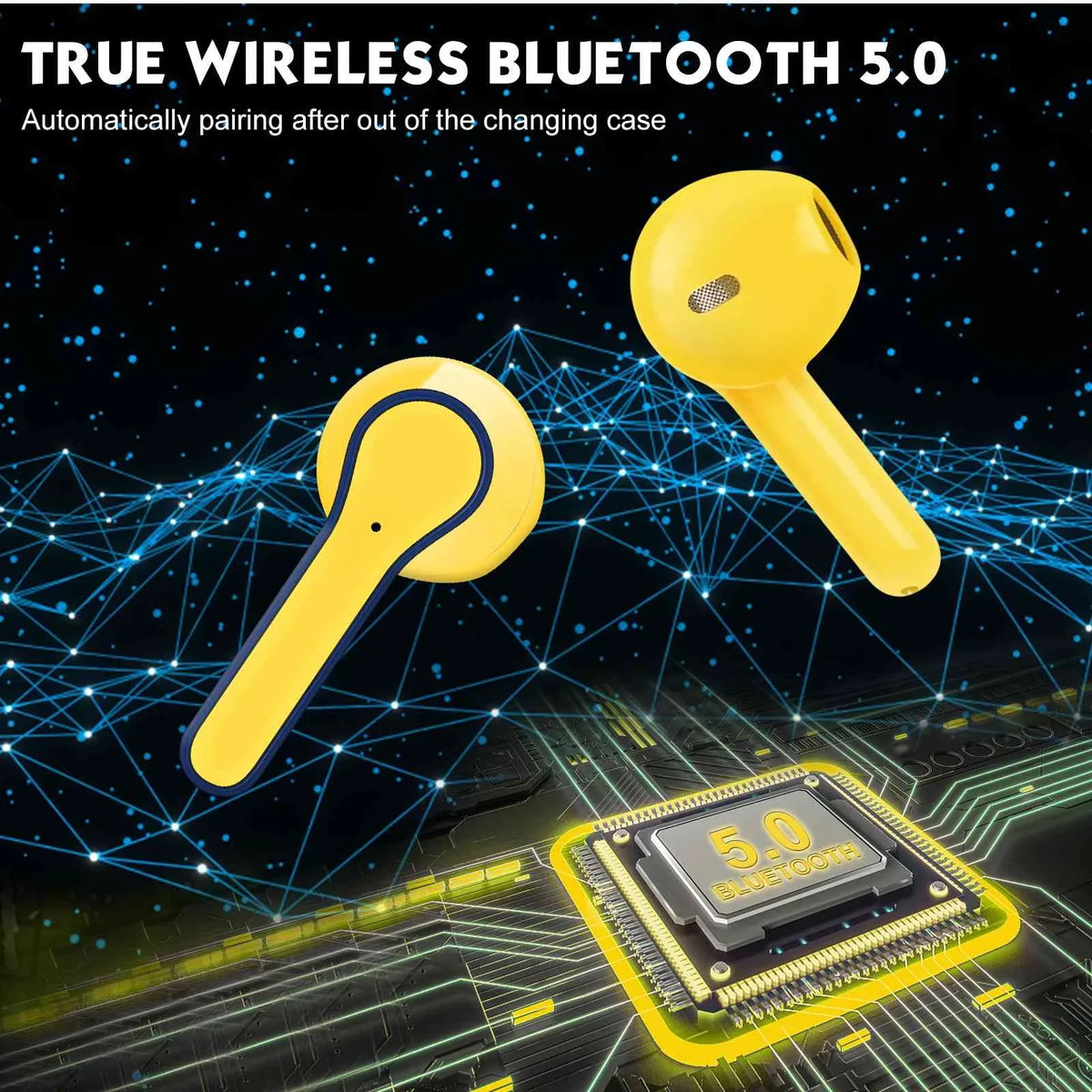 Fire For 5G Bluetooth Ear Earbuds Kindle 10T Waterproof Redmi For Note Q350 & Microphone Deep Urbanx With Hd Ipx7 Bass Headphones Earbuds Wireless Digital In Amazon Bluetooth classic Display