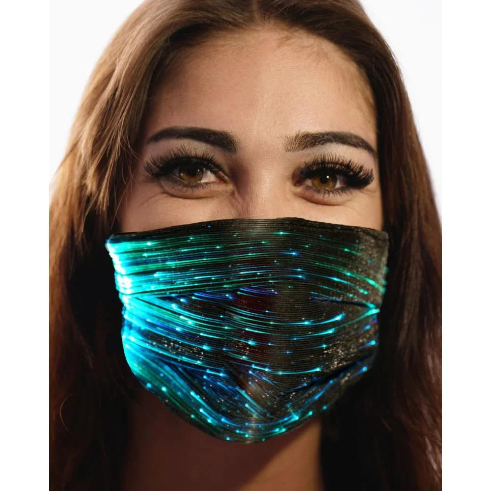 Party Mask classic 106332 LED Western Black Fashion Inc. -