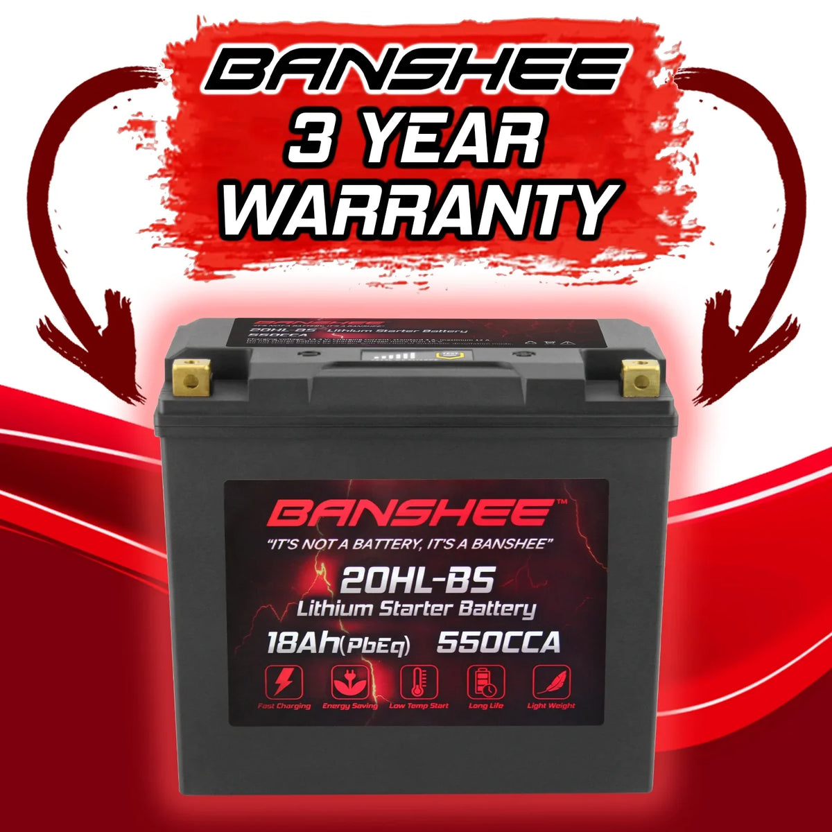 Outlander CAN-AM Compatible LiFePO4 YTX20L-BS Banshee 1000 2016 Battery Motorsports XT-P with to EFI 2013