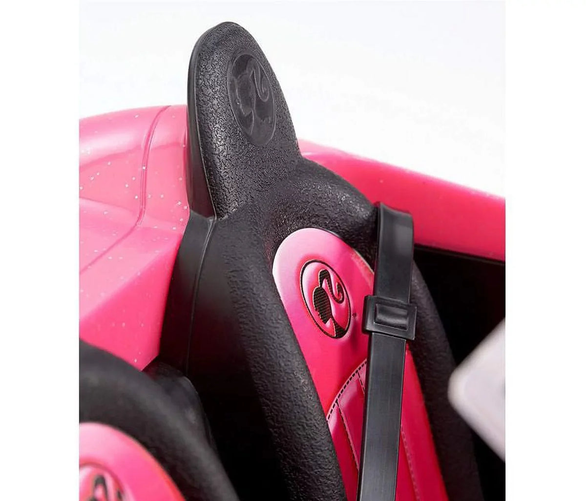 Barbie and 2 Seat Wheels Rolling Collection Car Doll Convertible with classic Pink