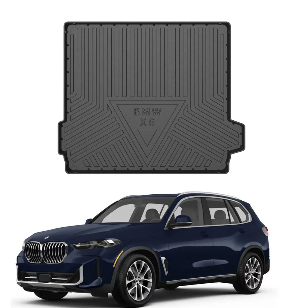 Mat Black Floor X5 2024 , 2019 Weather Accessory 2023 2021 BMW Rear 2020 All 2022 Cover Liner Cargo BMW X5 2019-2024 for fit Trunk Cargo Tray