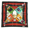 DE Hermes VENISE Orange 90 (Like Green Muffler Silk Pre-Owned CARNAVAL HERMES special edition Carnival Moss New) LE Scarf Carre Venice aq7392 x