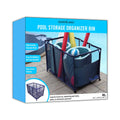 Toys, 28" x L Storage Floats, Height, W Style 563009 Floats Essentially Mesh 25" Equipment Organizer (43" and Blue x Kids Balls Noodles H), Bin, Pool Large, Rolling Holder, Yours
