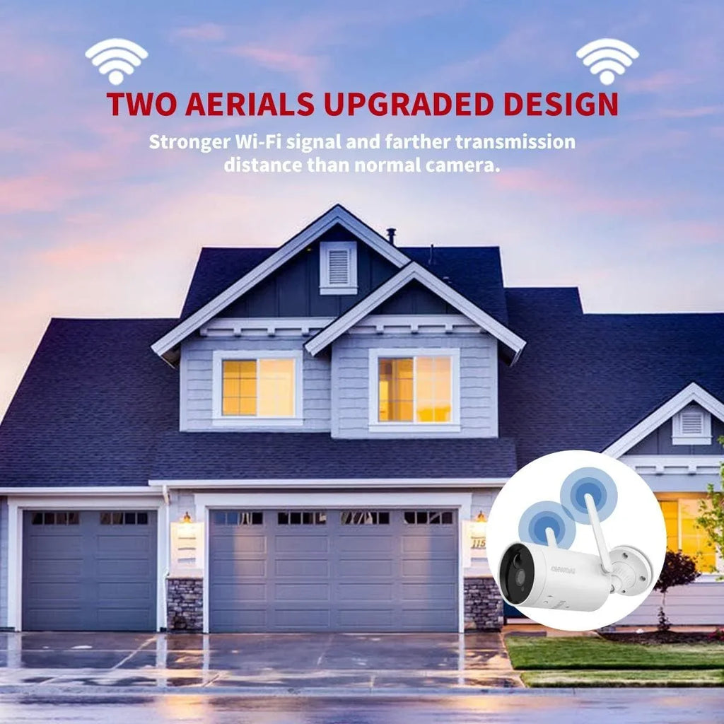 Detection, with Two-Way WiFi Camera, Camera, Vision & Security Wireless Solar Rechargeable Night new PIR Powered IP Battery Audio》Outdoor Panel, Solar Camera Surveillance Home Waterproof, Motion 《Truly
