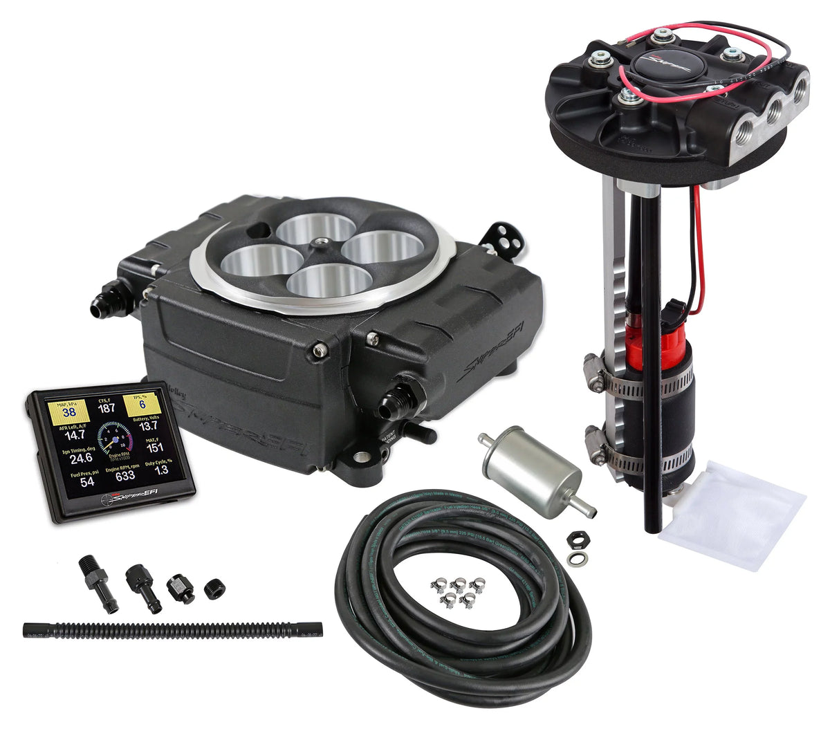 Drop-In EFI Screen Sniper - 3.5 Module in. 550-511-3XD 2 - - - Holley Sniper PDM Without EFI trendy Black
