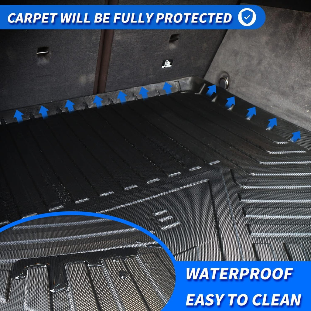 Mat Black Floor X5 2024 , 2019 Weather Accessory 2023 2021 BMW Rear 2020 All 2022 Cover Liner Cargo BMW X5 2019-2024 for fit Trunk Cargo Tray