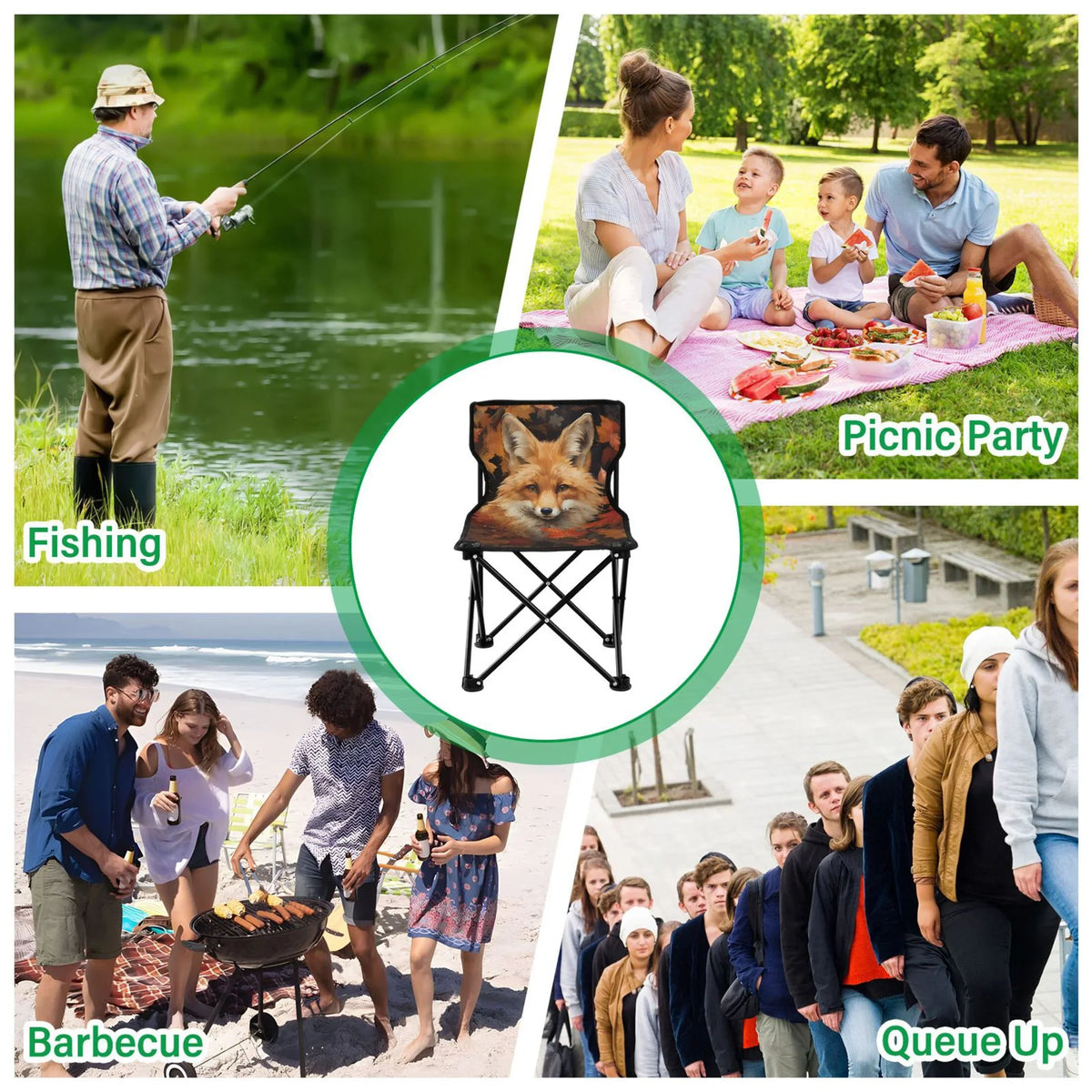 in Folding trendy Portable Autumn Beach 220LBS Leaves Carry Chair Lawn with Chair Support to Fishing Outdoor Chair Chair Fox Camping Bag