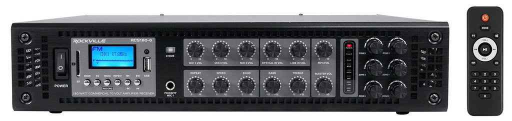 Amp w/(18) drop Speakers+6-Zone Tile Ceiling Office/Restaurant Audio JBL Package