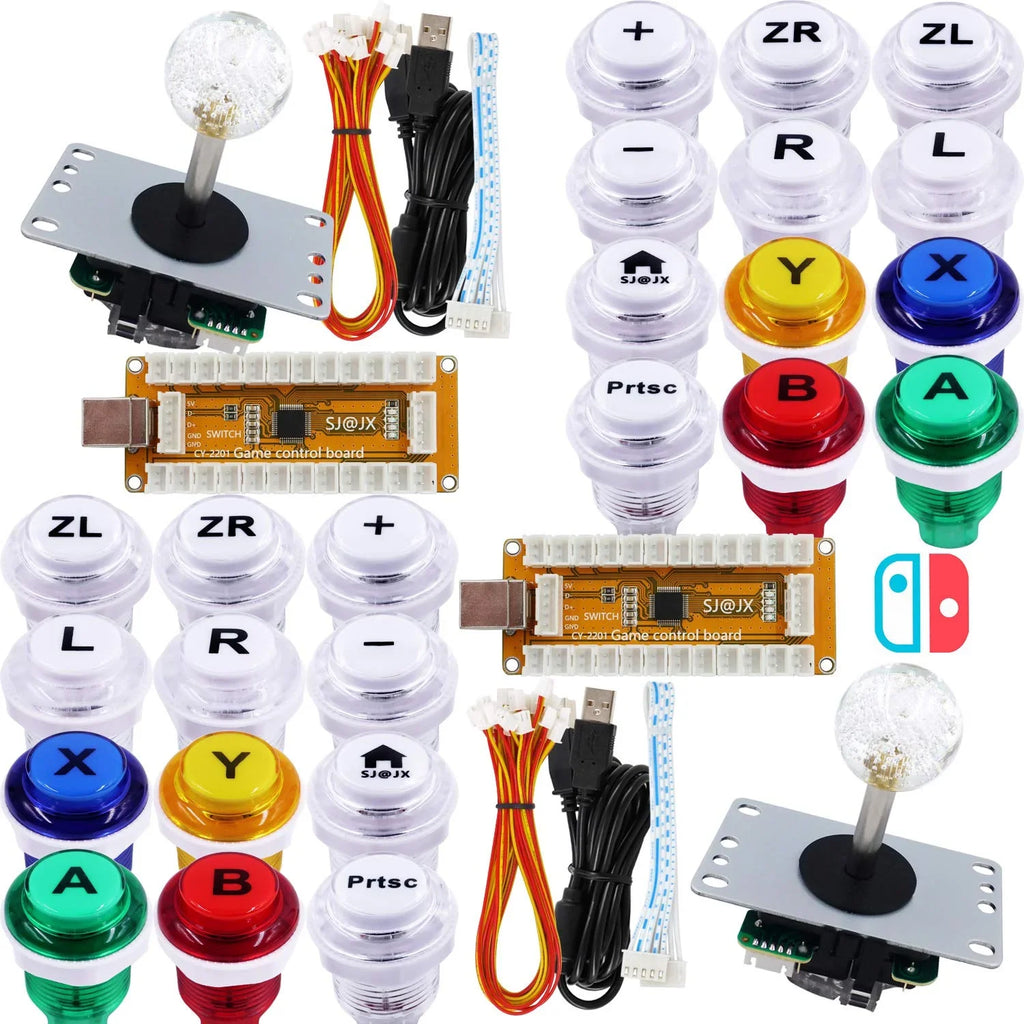 Controller Pi Player SJ@JX Cherry Game Nintendo 2 for Gamepad Arcade USB PC Microswitch Switch Raspberry MAME Joystick 8way PS3 Encoder Retropie Button MX