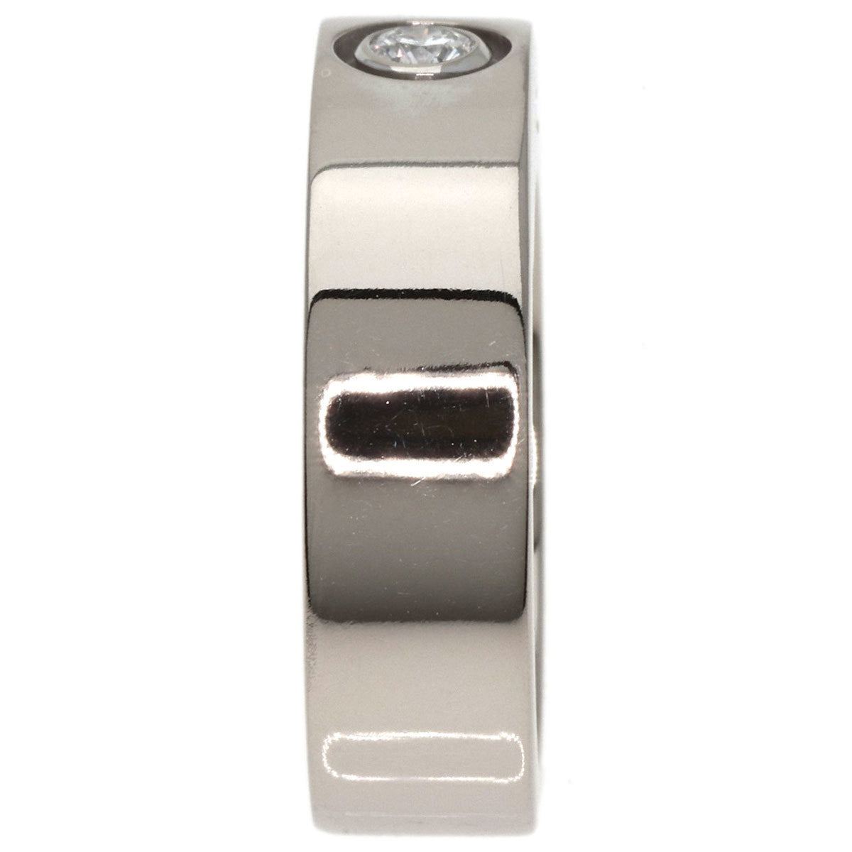 Pre-Owned K18 #48 Ring, Gold, Women's, 1P Anniversary CARTIER White Diamond (Good) Cartier