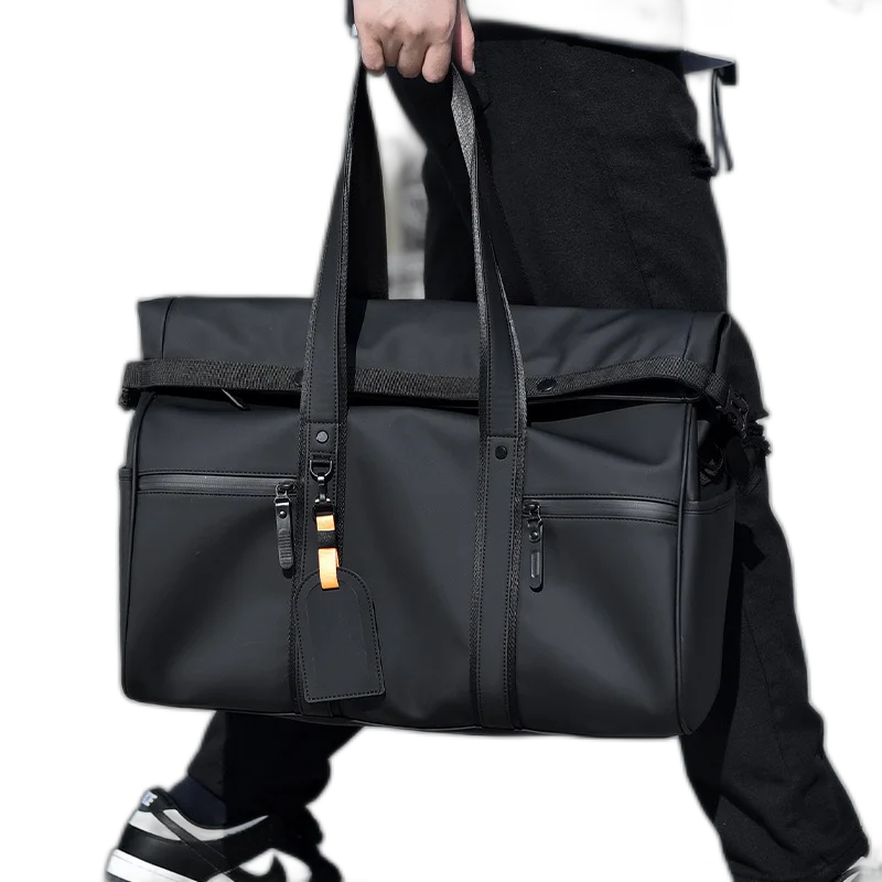 Sports Bag And Leather Dry Large Luggage Waterproof Feel Men'S Fitness Handbag Business Bag Capacity And Bag Trip Separation And Travel Women'S Wet