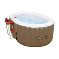 ALEKO Inflatable Gallon Jetted Hot Brown 145 with Cover Person Tub 2 Oval