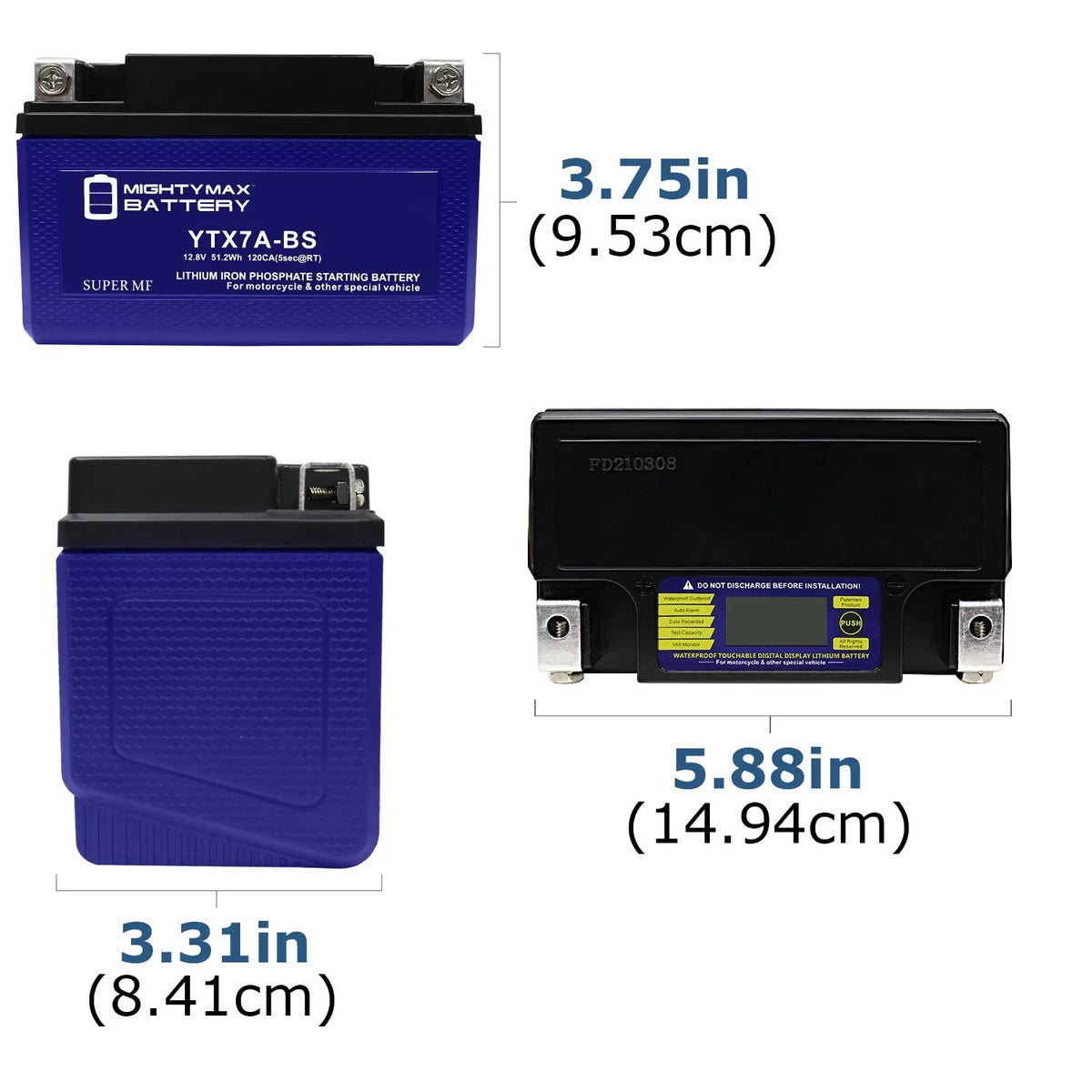 '- Scooter YTX7A-BS Battery Compatible trendy Pack Evo Peugeot with Replacement 50 Lithium 2014 Tweet 6