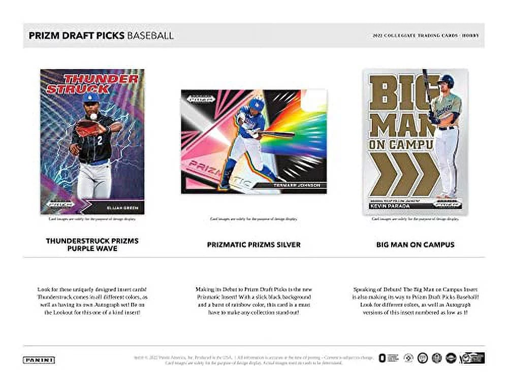 Box Draft Picks classic Hobby Prizm Baseball 2022 Panini
