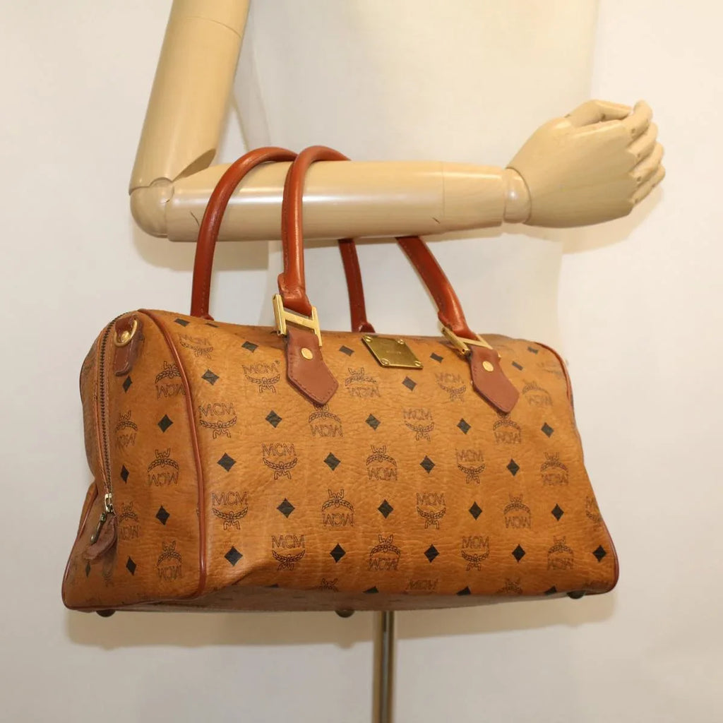 Travel Bag Canvas Visetos special edition MCM (Pre-Owned) Brown