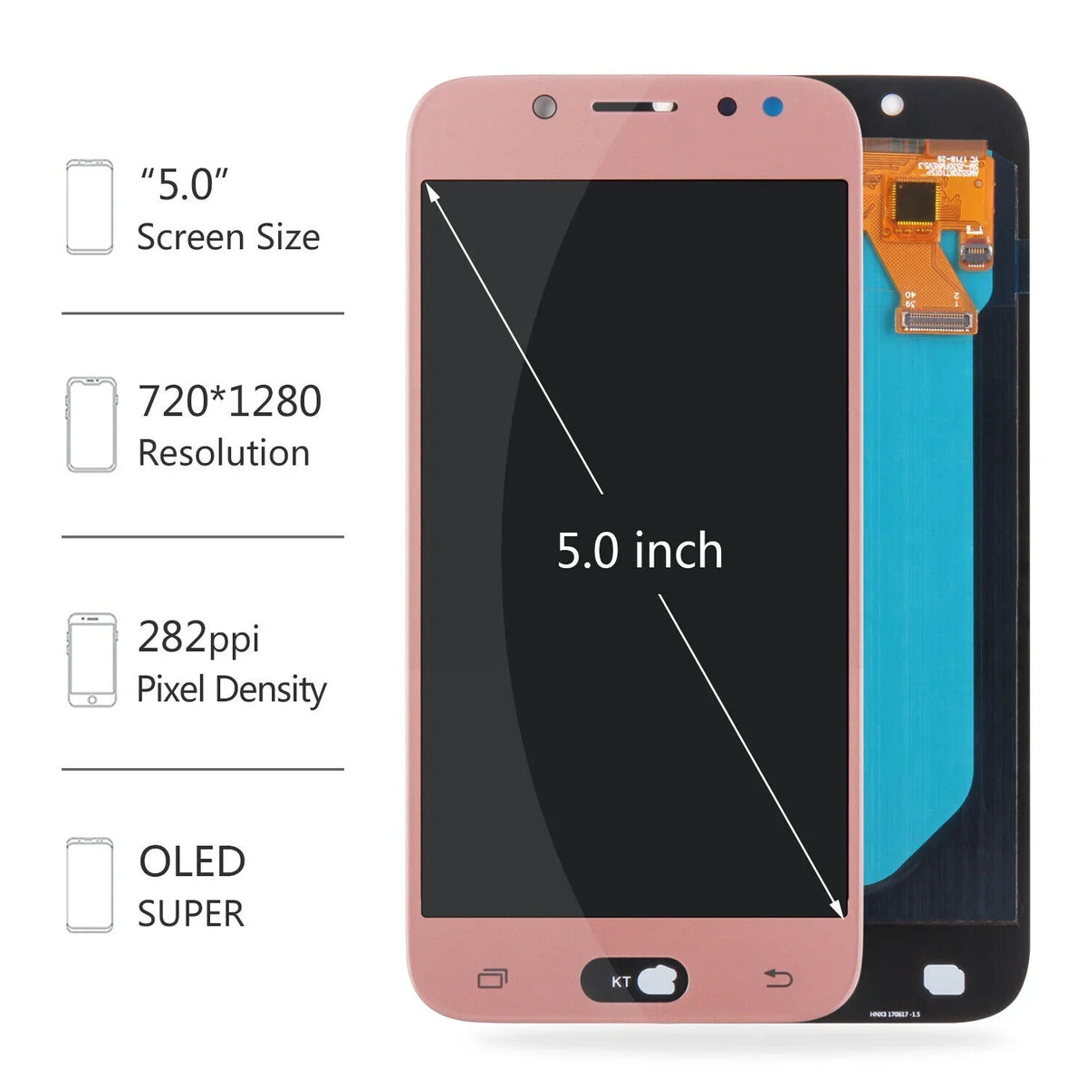 LCD Parts(Pink) For Pro Screen Repair Replacement Assembly Galaxy Display J5 classic Digitizer Touch 2017 J530